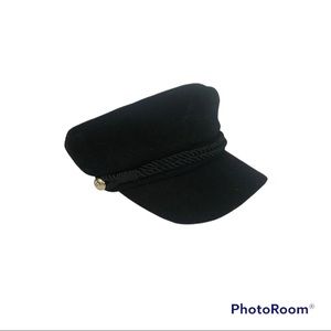 Hat Attack Emmy Newsboy Black Cap One Size